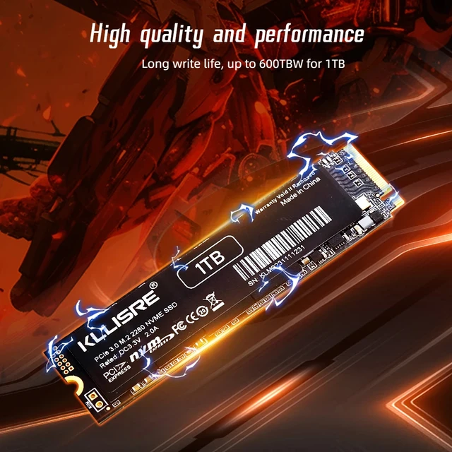 Kllisre SSD M2 512 ГБ NVME SSD 1 ТБ 128 ГБ 256 ГБ M.2 2280 PCIe твердотельный диск жесткий диск для ноутбука и настольного компьютера 3