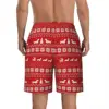 Swimsuits Christmas Print Gym Shorts Summer Dachshunds Cute Hawaii Board Short Pants Men Custom Sports Fast Dry Beach Trunks 3