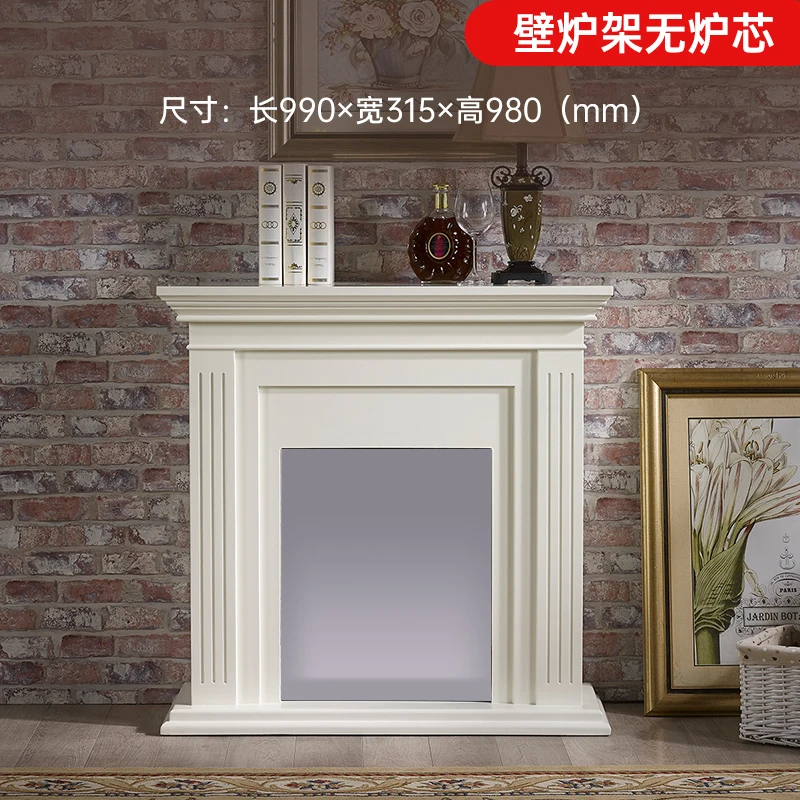 Simple Solid Wood Fireplace Frame European Style Villa Decoration Cabinet  Simulation Fire Heating Modern Fireplace - Fireplaces - AliExpress