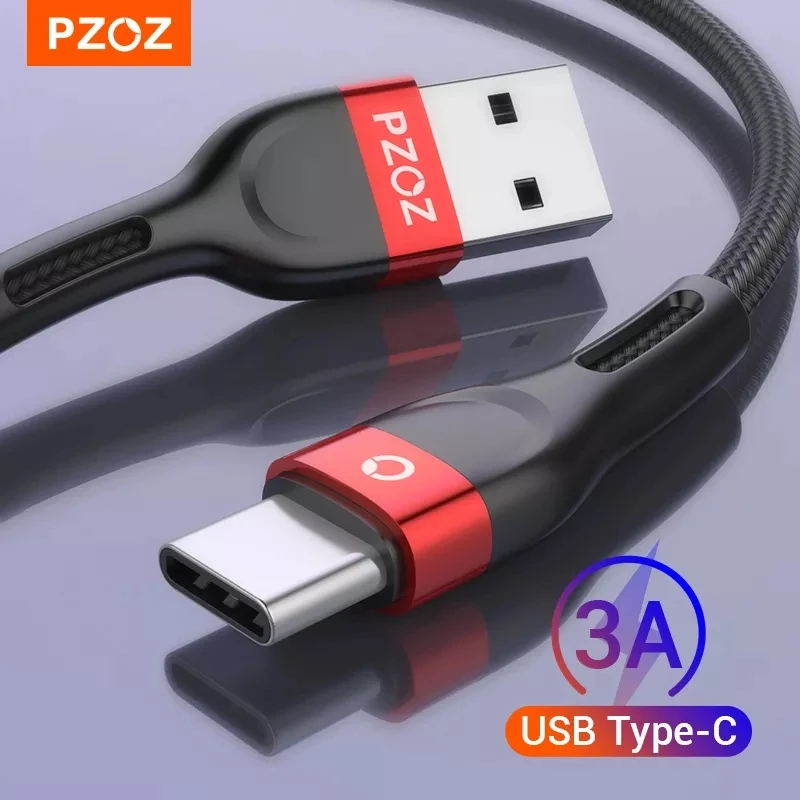 PZOZ كابل usb من النوع c للشحن السريع ونقل البيانات ، وكابل شاحن لهواتف Samsung S21 S20 S10 و s9 و A51 و xiaomi mi 10 و redmi note 9s و 8t|Mobile Phone Cables| – AliExpress