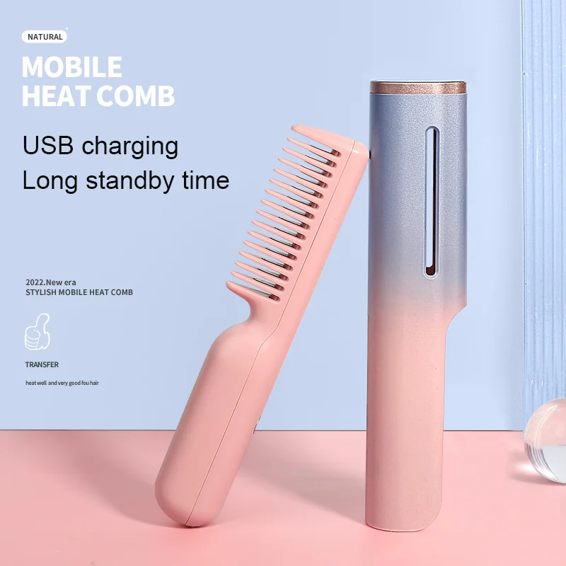 Wireless Automatic Hair Straightener Multifunctional USB Rechargeable Hair Straightener Portable Ceramic Hair Straightening Tool φ 42 1 65 3 5 mm 3 7 mm 5 7 9rollers aluminum mental iron automatic wire straightener steel wire straightening roller tool