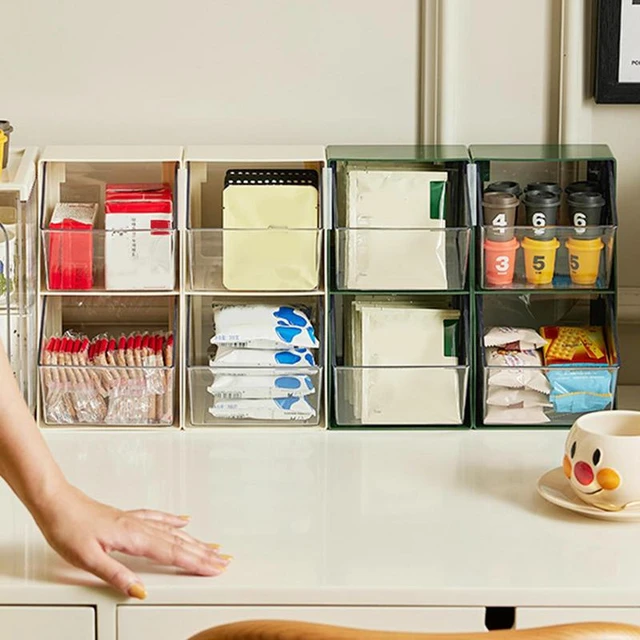 1 Pièce Boîte De Rangement Simple De Sachet De Thé Transparent