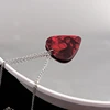 Explosion Unique Season 4 Eddie Guitar Pick Necklace Heart-Shaped Ruby Pendant Birthday Anniversary Gift 3