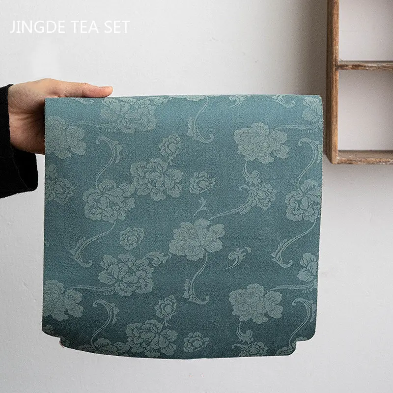 Chinese Exquisite Tea Mat Waterproof Cloth Cushion Tea Table Tablecloth Tray Decoration Tea Towel Zen Cloth Art Tea Accessories