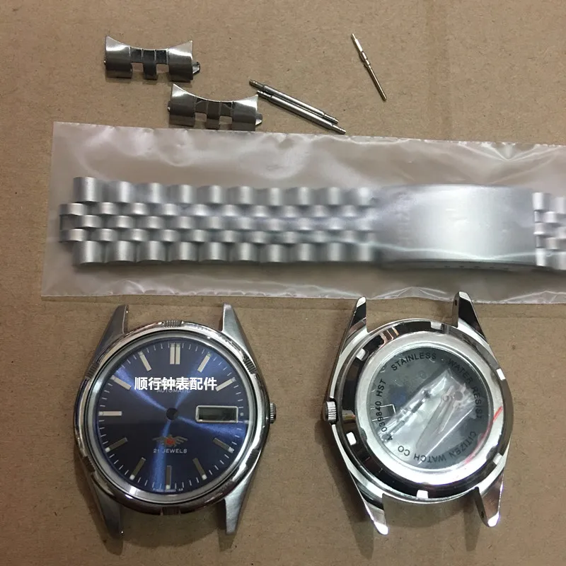 

Suitable for 8200 movement case and 8200 all steel case with blue dial design (transparent bottom, sealed back cover)