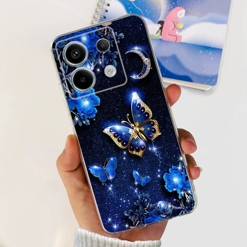Cute Cat Butterfly Painted Soft Silicone Phone Case