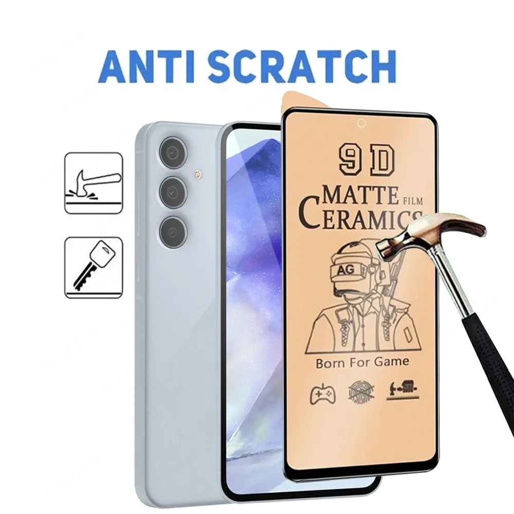 Proteggi schermo opaco da 4 pezzi per Samsung Galaxy S25 Ultra S24+ S23+ S22+ S21 S23 S24 S22 Pellicola ultra ceramica (non in vetro) - immagine 5
