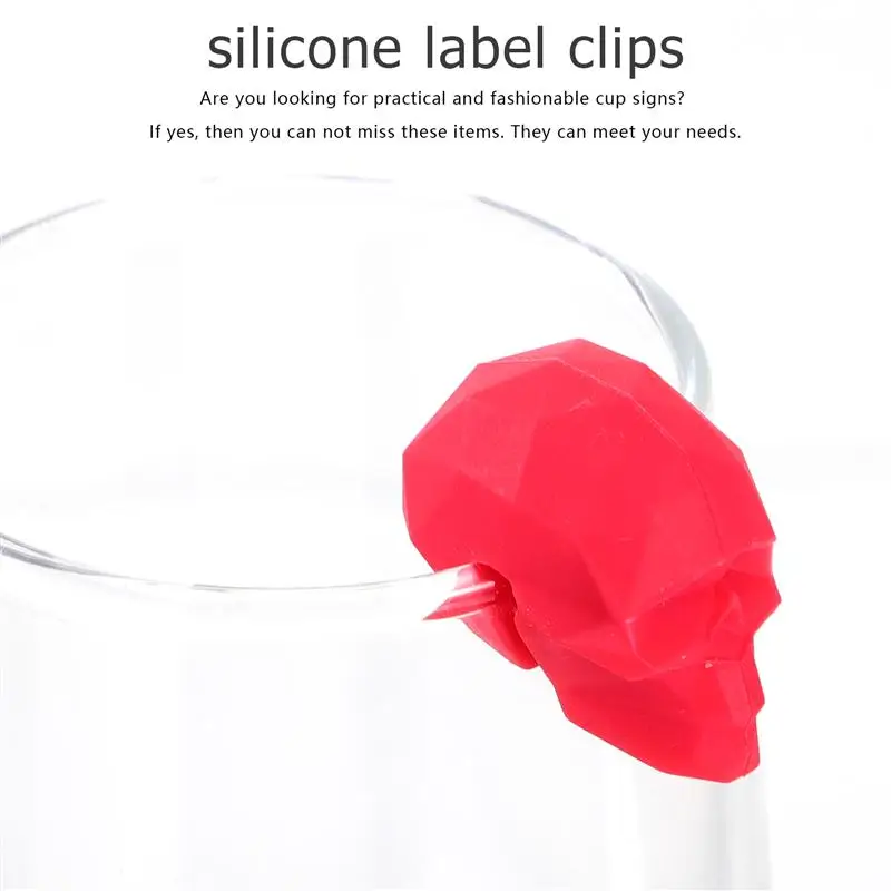 Wine Glass Marker Wine Glass Decorations Silicone Charms for Glasses