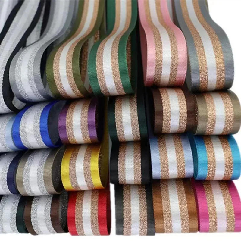 웨빙 백 벨트 리본, DIY 섬유 벨트 장식, 재봉 액세서리, 2 계량기 너비, 3.8cm