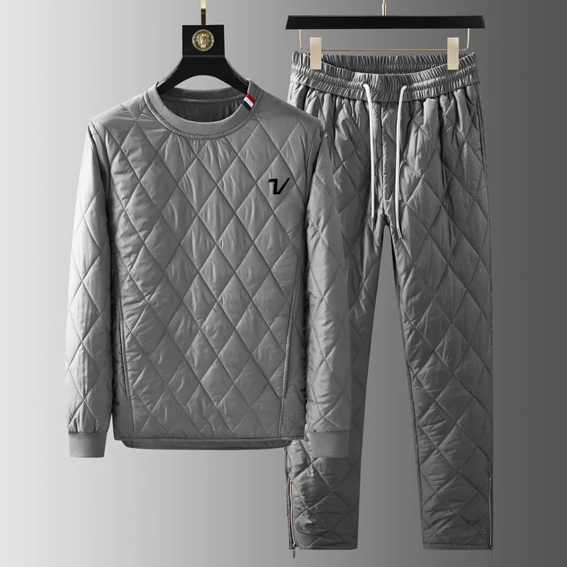 Autumn Winter Golf Wear Men Korean Authentic Golf Suits Thickening Jumper Casual Pants Two Piece Set Men Clothes