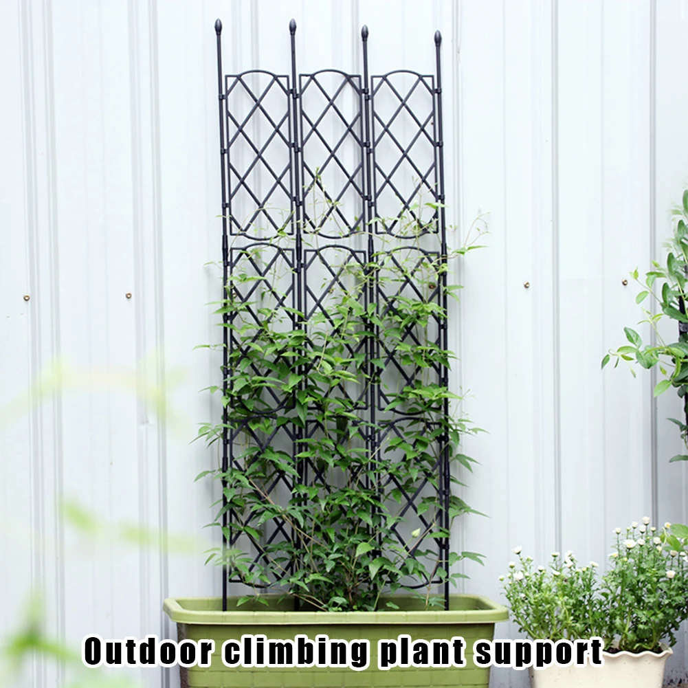 Large Metal Climbing Trellis Outdoor Plant Climbing Frame Plant Support Sturdy for Vegetable Flower Fruit Vine Trellis