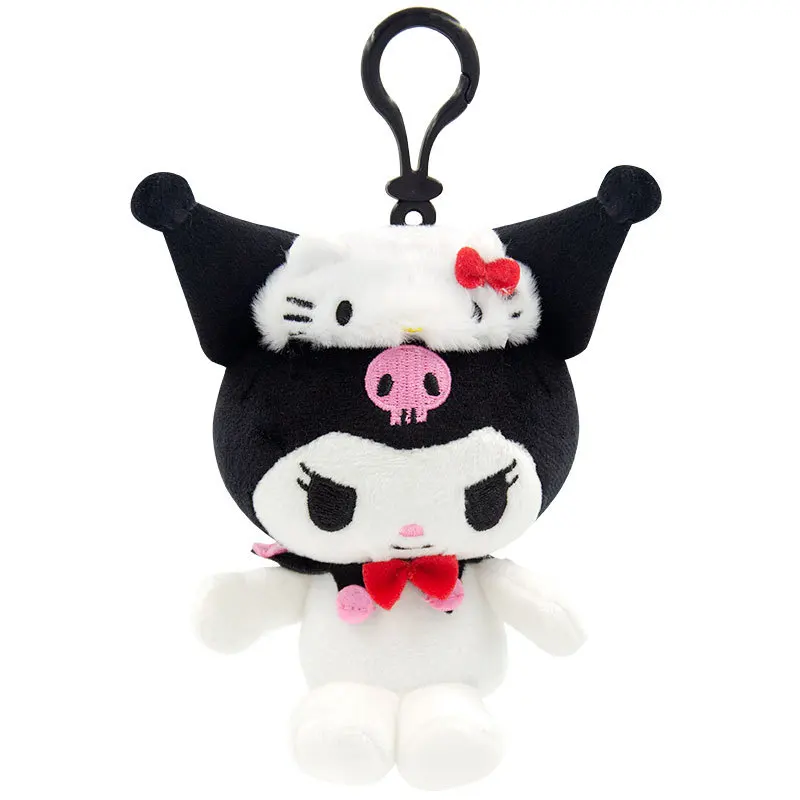 

Sweet Sanrio Hello Kitty Kuromi Anime Kawaii Keychain Pendant Cute Ins My Melody Hangyodon Plush Doll Toys Gifts for Girls