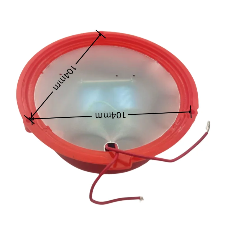 AC 220V 100mm 4 inch Dia Schools Fire Alarm Round Shape Electric Bell Red