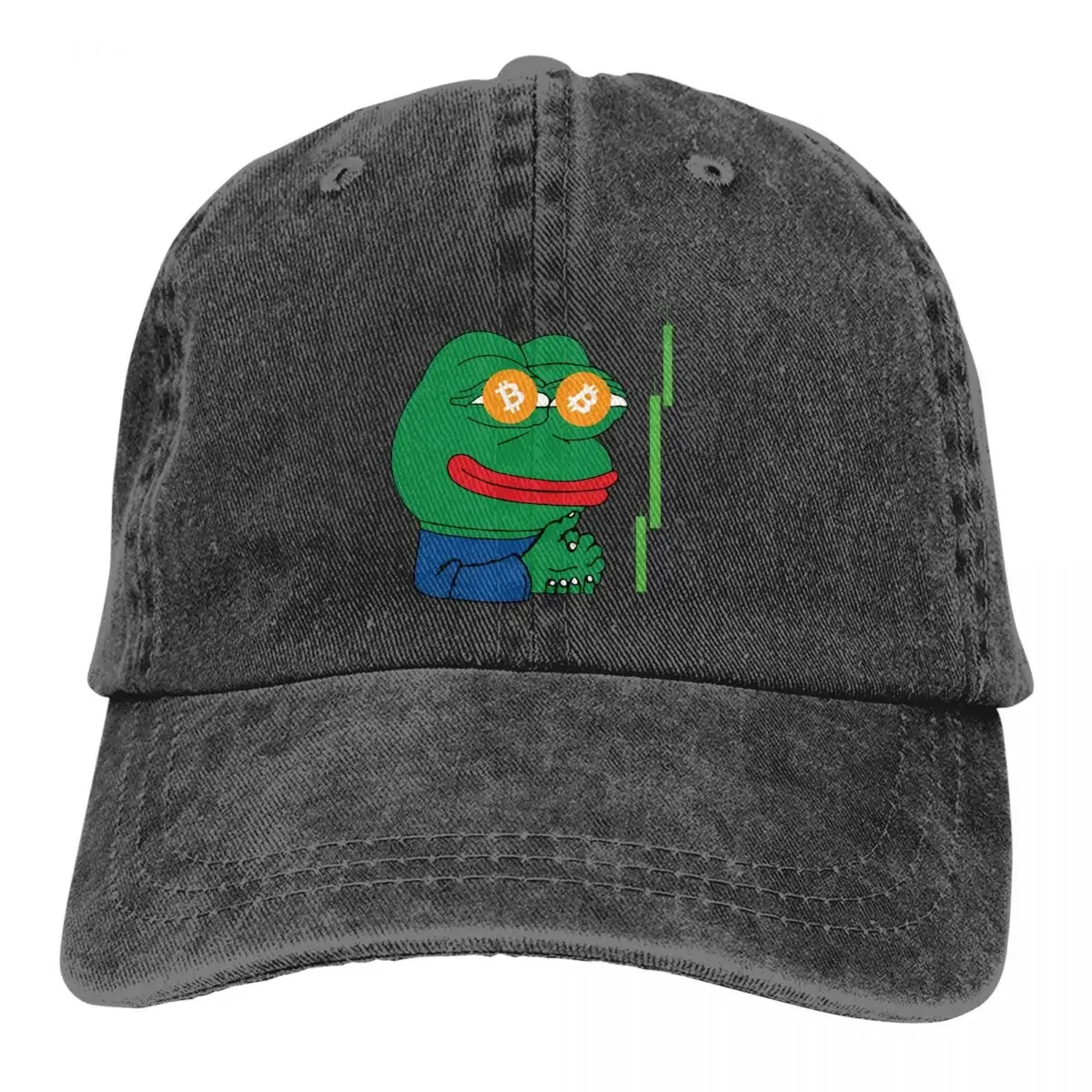 

Pure Color Dad Hats Bitcoin Crypto Women's Hat Sun Visor Baseball Caps Pepe Frog Animal Peaked Cap