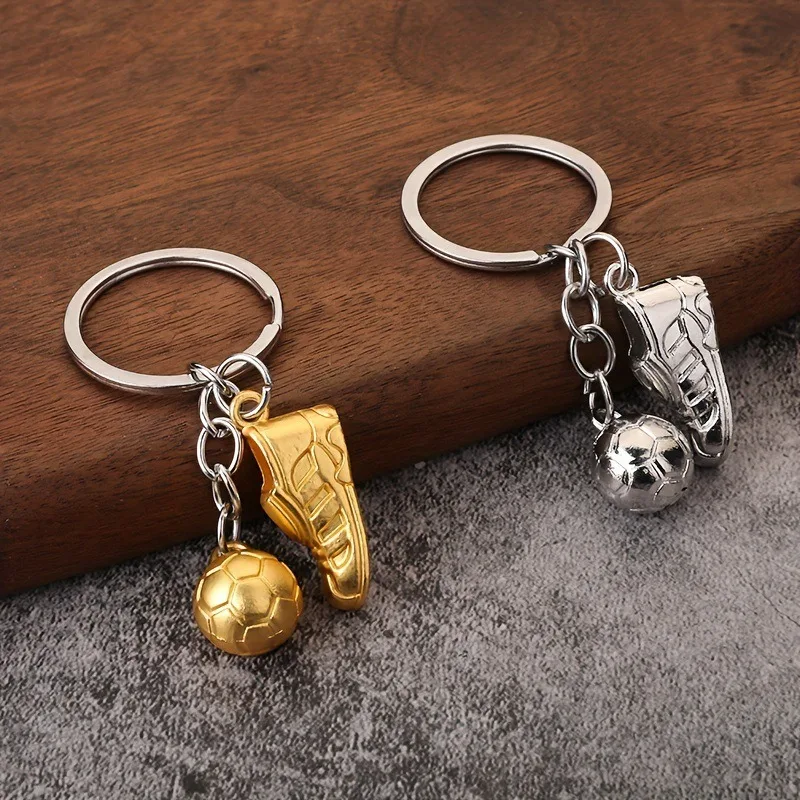 Football match shoes keychain chain pendant Sports pendant souvenir Golden Boot keychain 2