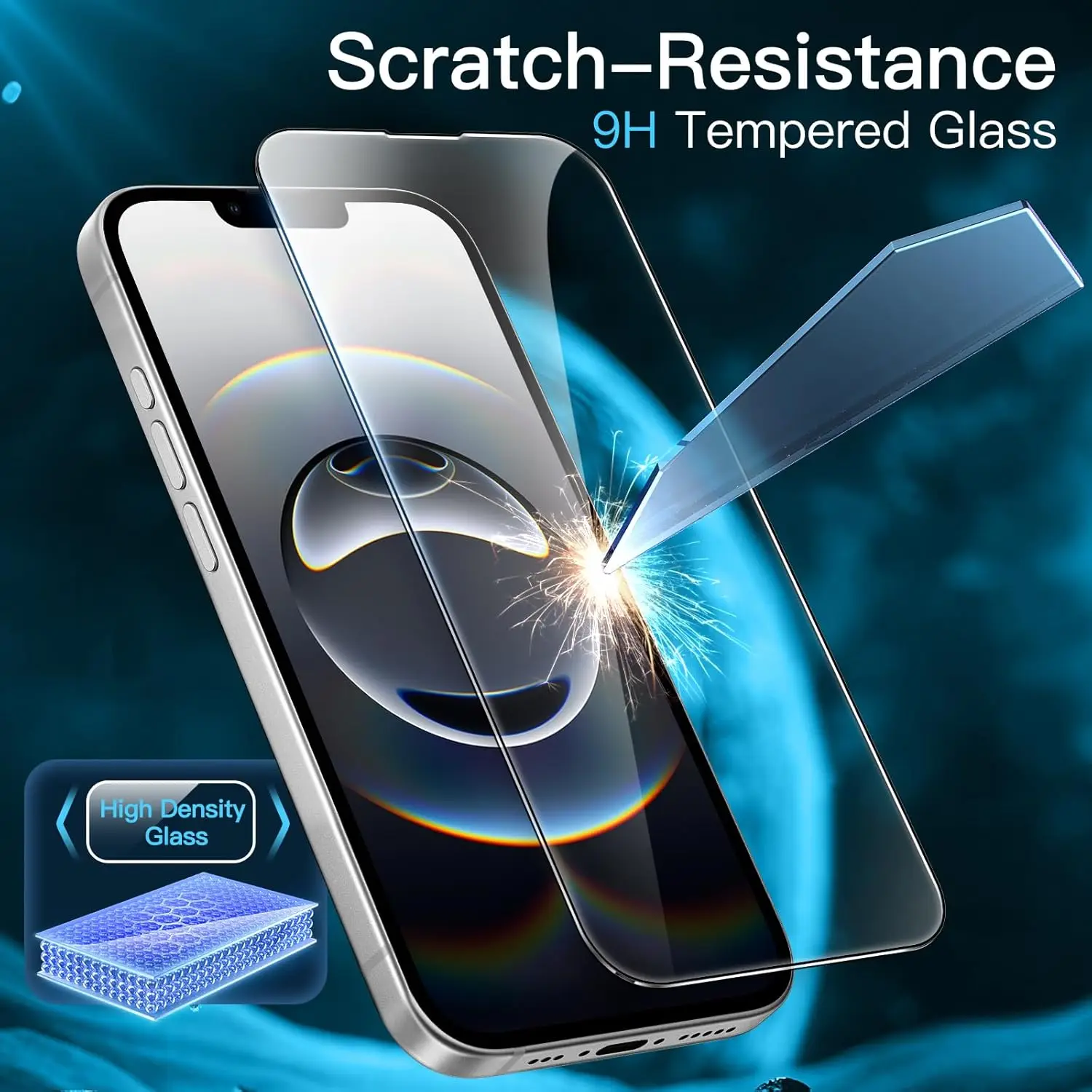 Premium Tempered Glass Screen Protector Set - 3 Pack