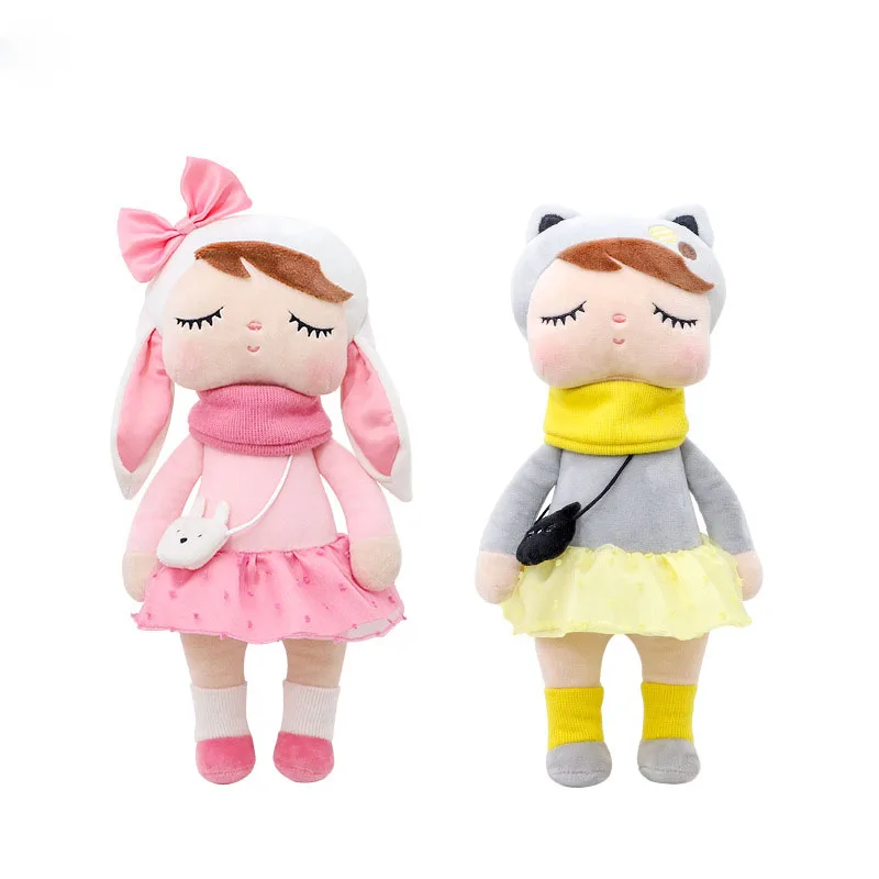 Bunny Plush Cute Cat Fox Bunni Stuffed Animal 33CM Doll With Backpack Bedtime Figure Soft Plush Doll Pillow Toys For Baby Girls 6