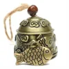 1pcs Bell Characteristics Handmade Hanging Wind Chime Hemp Rope Traditional Zinc Alloy Dragon Fish Luck Fortune 5