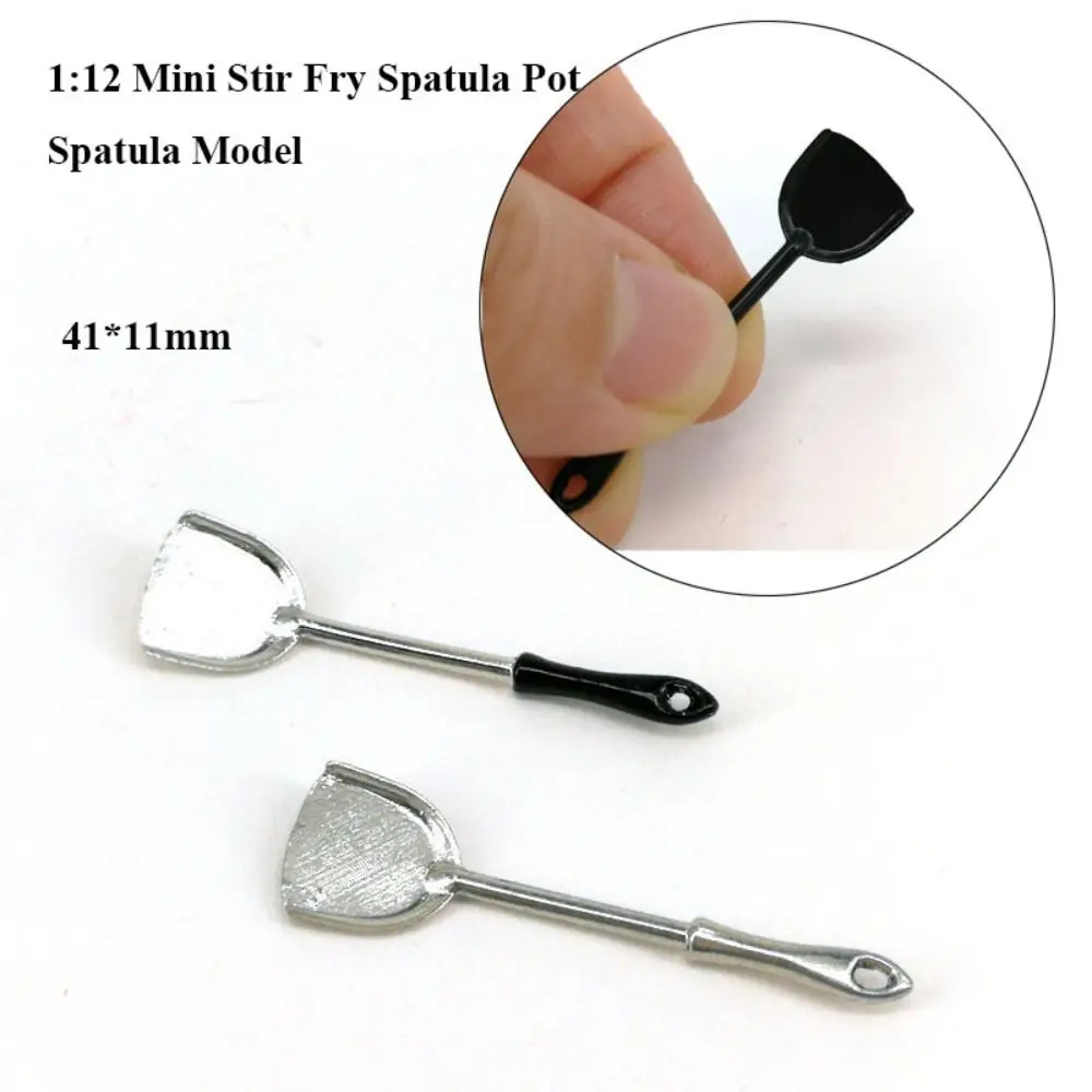 Miniature Dollhouse Accessories Alloy Plastic Stir Spoon