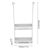2/3 Layers Hanging Shower Shelf Wall Mounted Storage Basket Bathroom Shelf Organizer Shampoo Holder Storage Rack Bathroom Basket 4