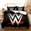 Cool Wrestling Sports W-Wwe Bedding Set Single Twin Full Queen King Size Bed Set Adult Kid Bedroom Duvetcover Sets Anime Bed 1