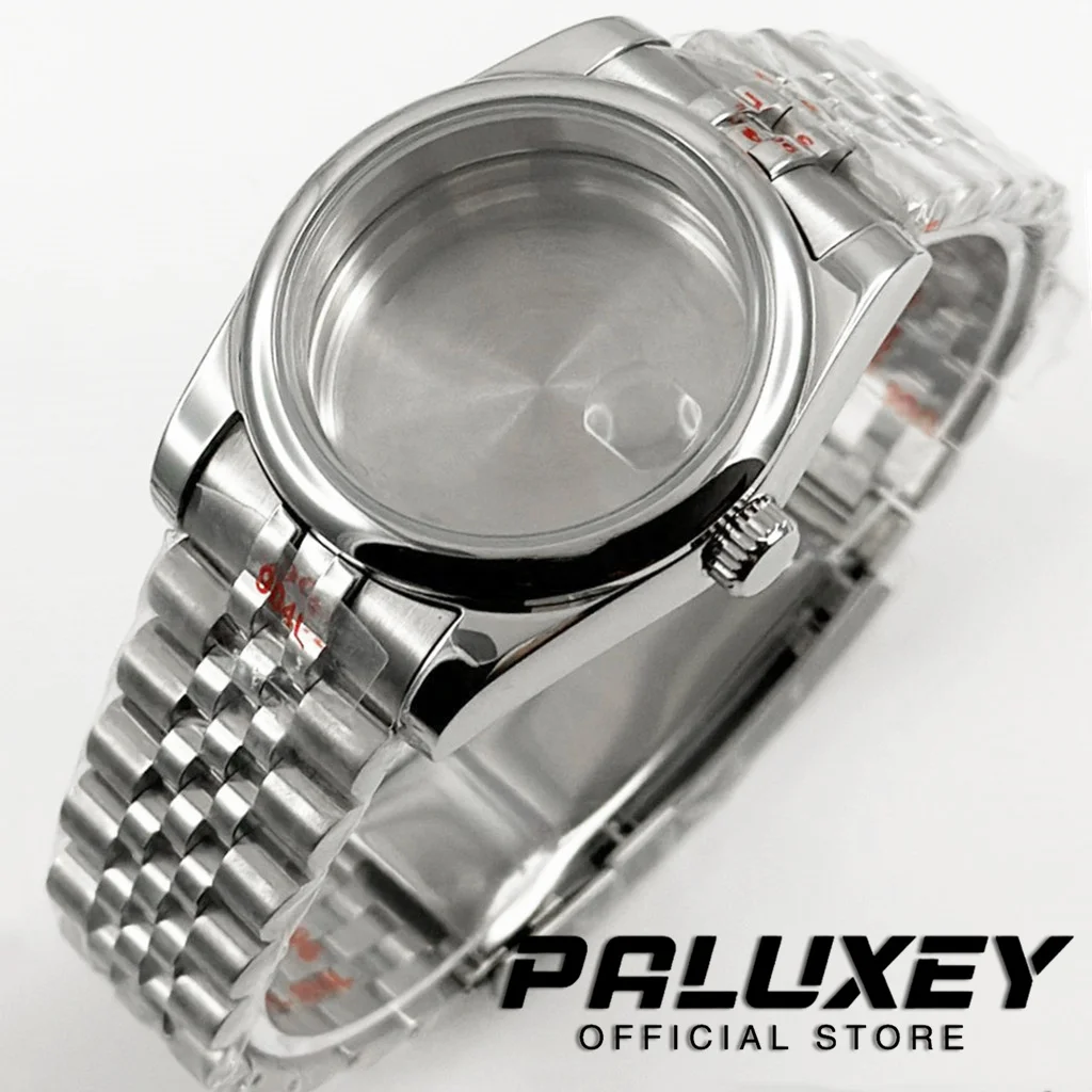 Elegant Smooth Polished Bezel Watch Case with Sapphire Crystal and Jubilee Bracelet, 36MM/40MM