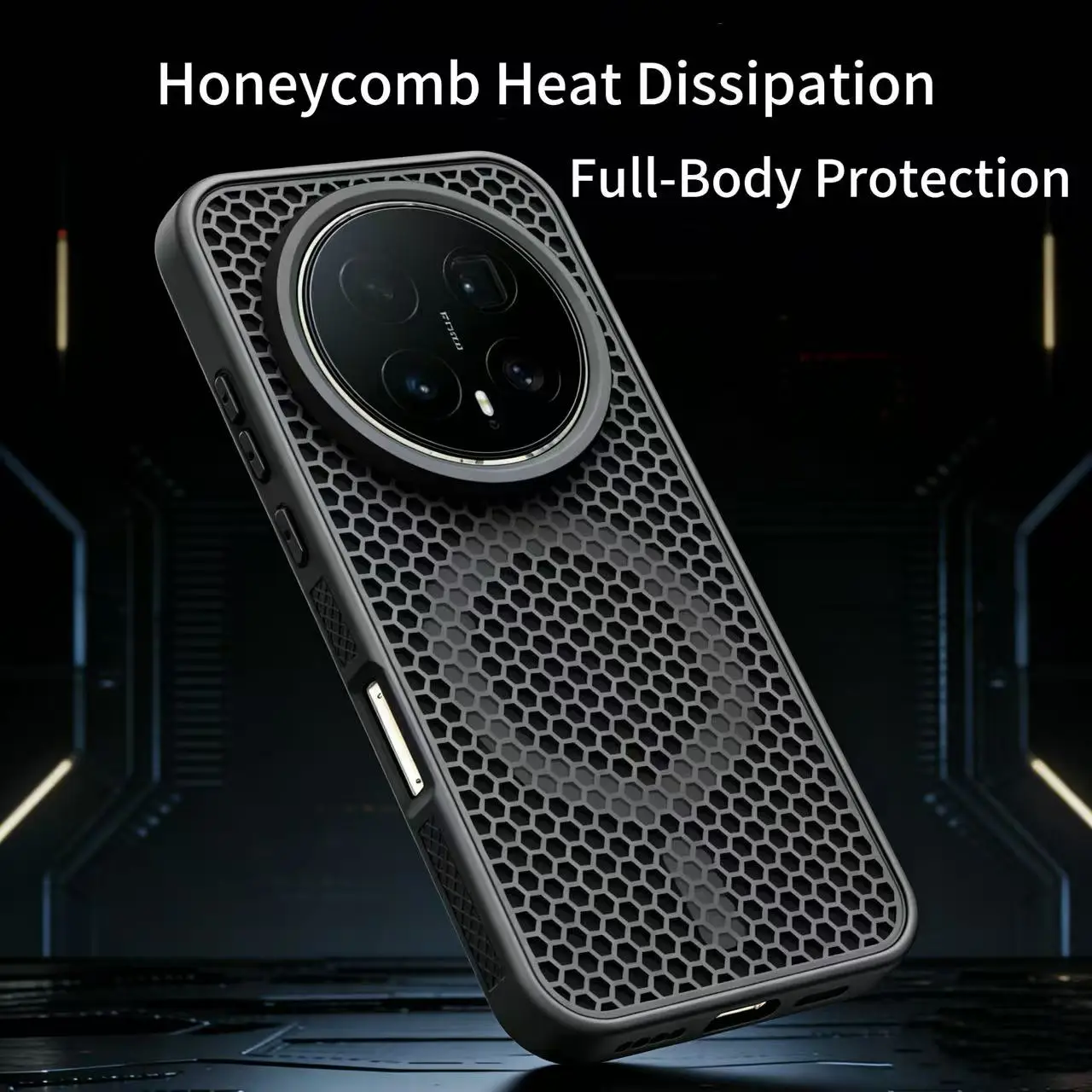 Hülle für Honor Magic 8 Pro, Wabenstruktur, Wärmeableitung, atmungsaktiv, magnetische PC-Abdeckung für Honor Magic8 Pro, stoßfester Bumper Funda