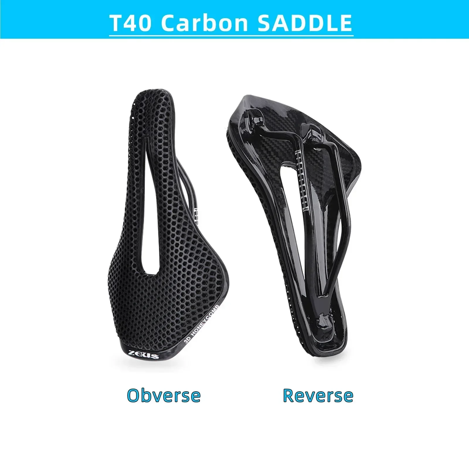 Description Picture 6 of itemMTB & Road Bike Saddle: Ultralight, Nylon/Carbon Fiber, 3D Printed, Hollow, Comfortable & Breathable Bicycle Part