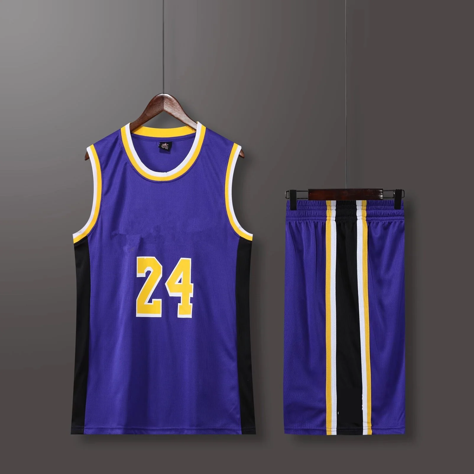Men's Sports Basketball Jerseys Kit Training Vest and Shorts American Kobe Bryant Fans Men and Kids