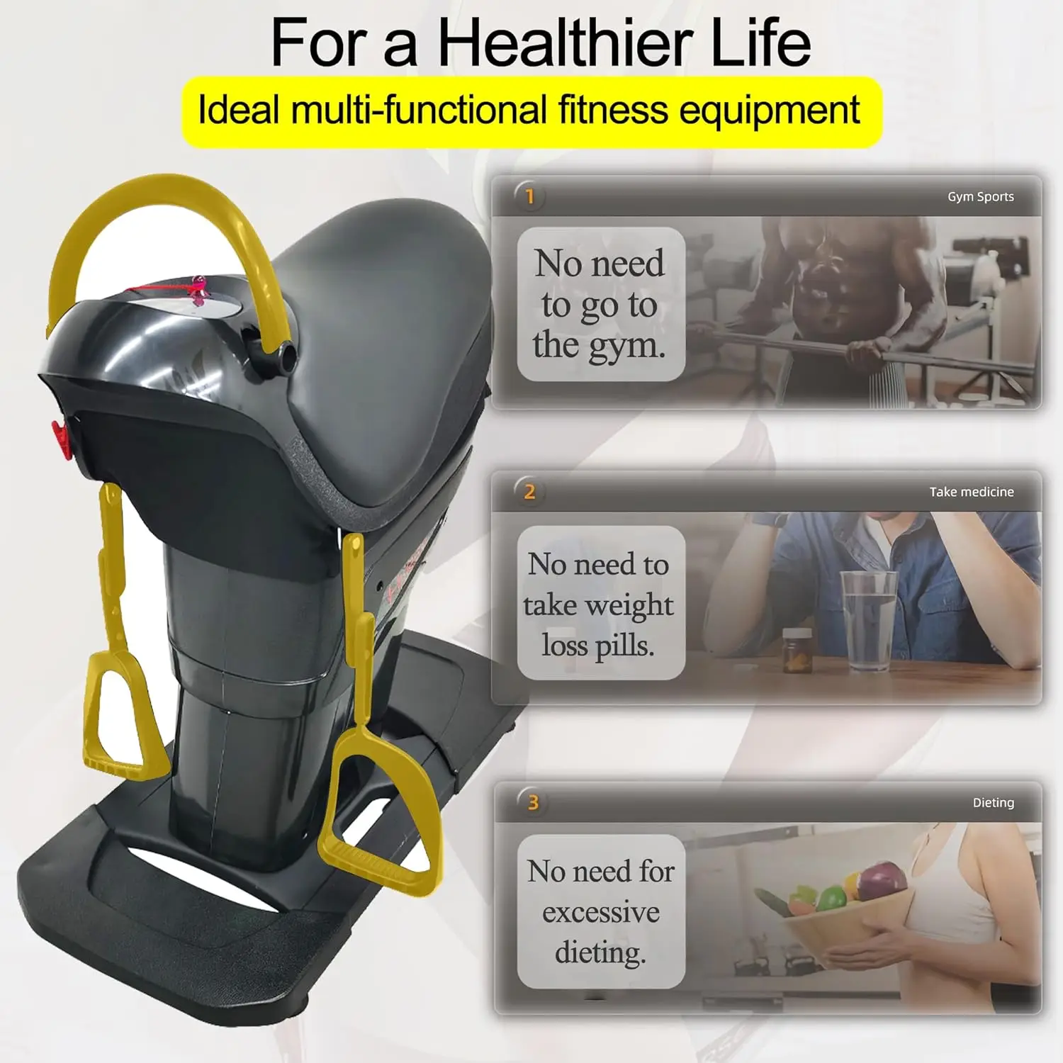 Horse Riding Machine, Horse Riding Abdominal Exercise Machine, 110V Horse Riding Aerobic Weight Loss Artifact, Fitness Equipment