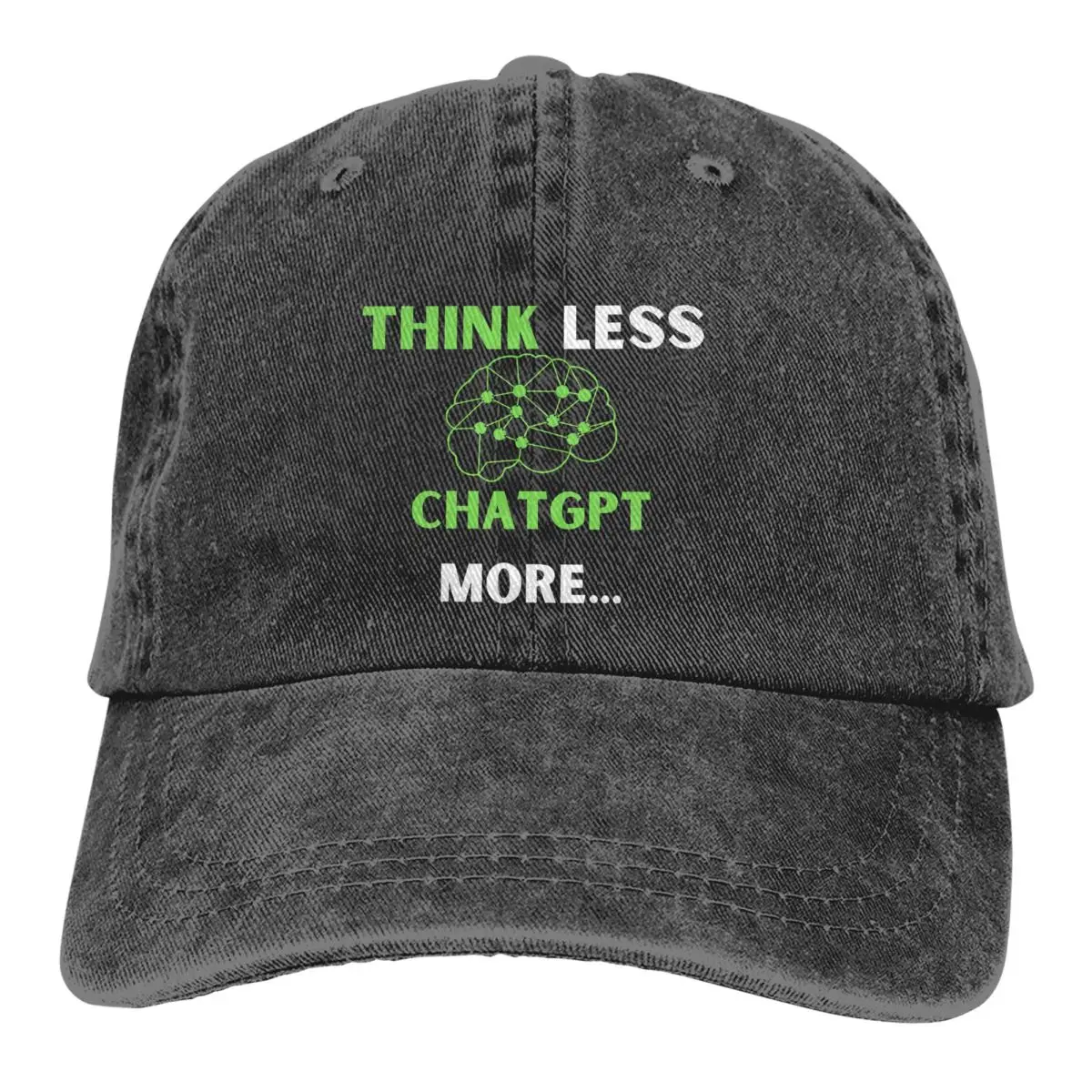 

Зеленые бейсболки Think Less, Кепка с козырьком от солнца, мужские кепки