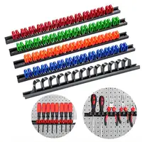 Screwdriver Wrench Plier Organizers Wall Mount Pegboard Hand Tool Holders Plastic Rail Hanger Clips For Workshop Garage Shed 1