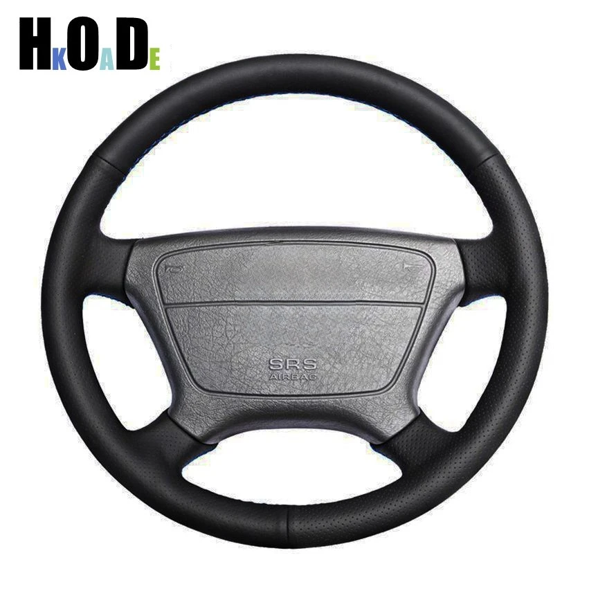 

Black Artificial Leather Hand-stitched Car Steering Wheel Cover for Mercedes Benz E-Class W210 E 200 240 280 320 1995-2002 W1