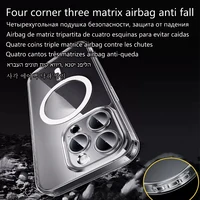 Full Back Protective Cover For Apple Original Magnetic Magsafe Case Iphone 16 15 14 Plus 17 Air 13 12 11 Pro Max Clear Lens Film - Image 4