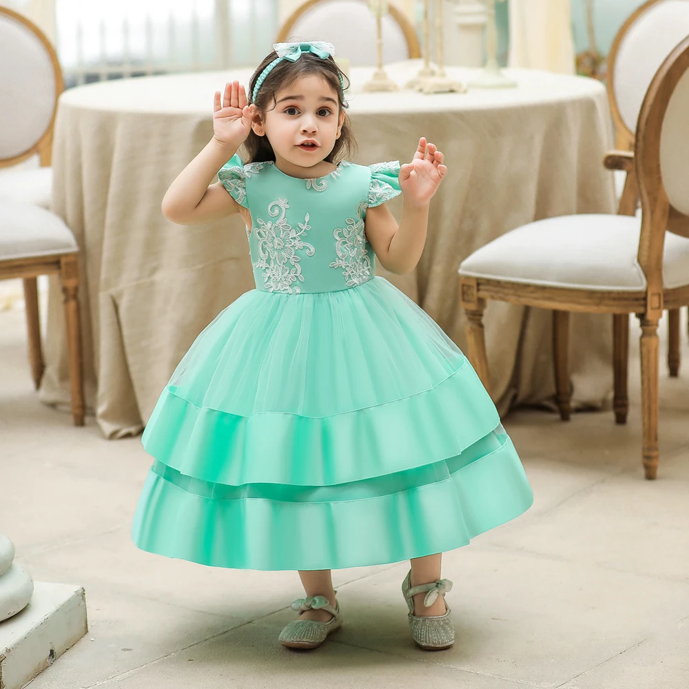 

New Year Baby Girl Dresses Toddler White Baptism Dress For Girls Birthday Party Wedding Dress Lace Infant Princess Clothes