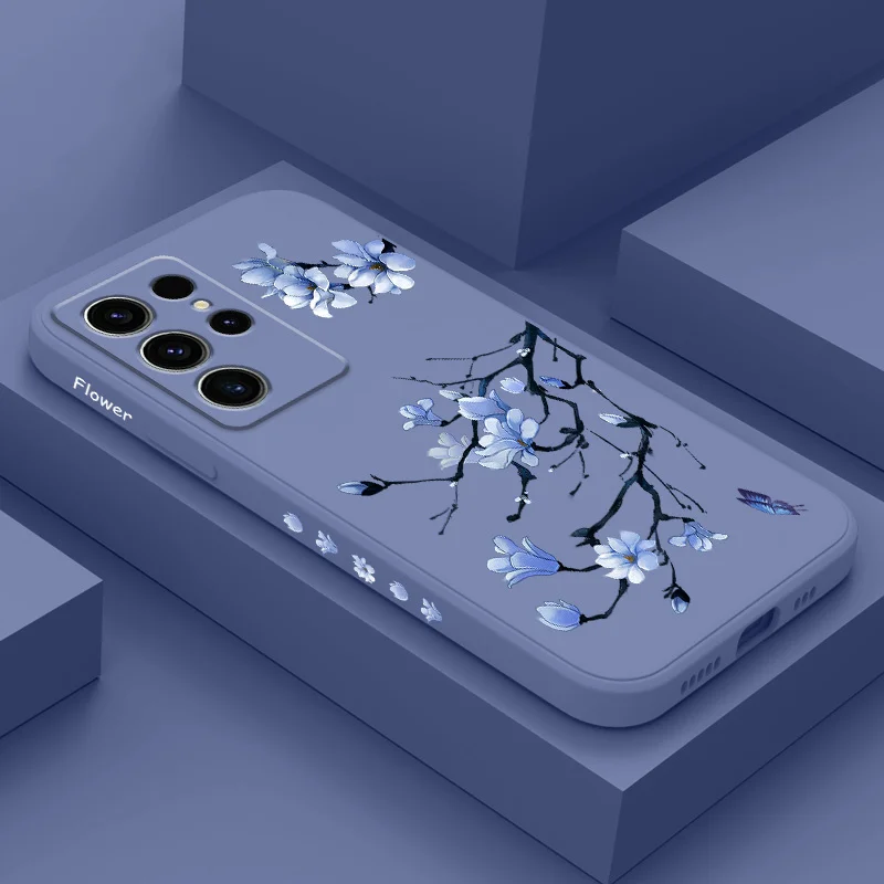Blooming Orchid Silicone Phone Case Cover