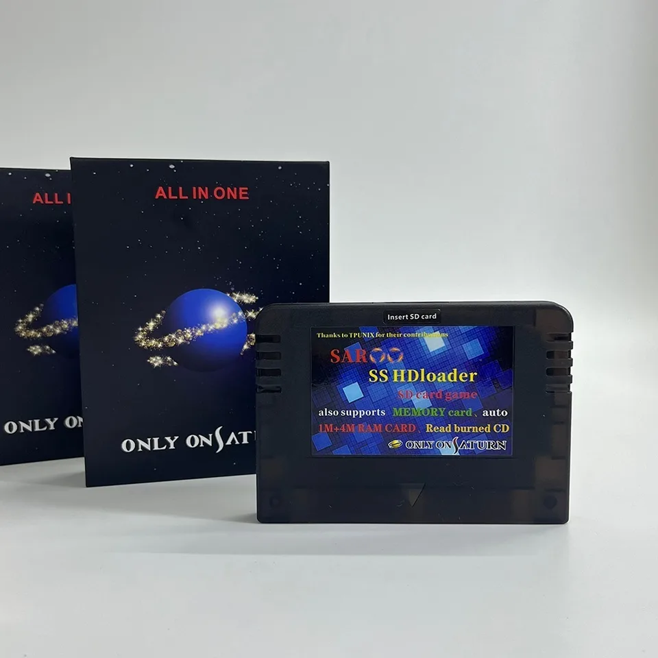 Saroo Cartouche Sega Saturn + carte memoire 128 go entièrement