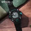 SANDA 326 Men's Electronic Watch Digital Movement Luminous Led Display Dial Outdoor Sports Waterproof Wristwatch for Male 3