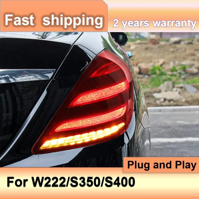 

Автомобильные аксессуары для Benz W222, задний фонарь для Mercedes S Class 2014-2020, задний фонарь S350, S400, S500, W223, противотуманный тормозной сигнал поворота