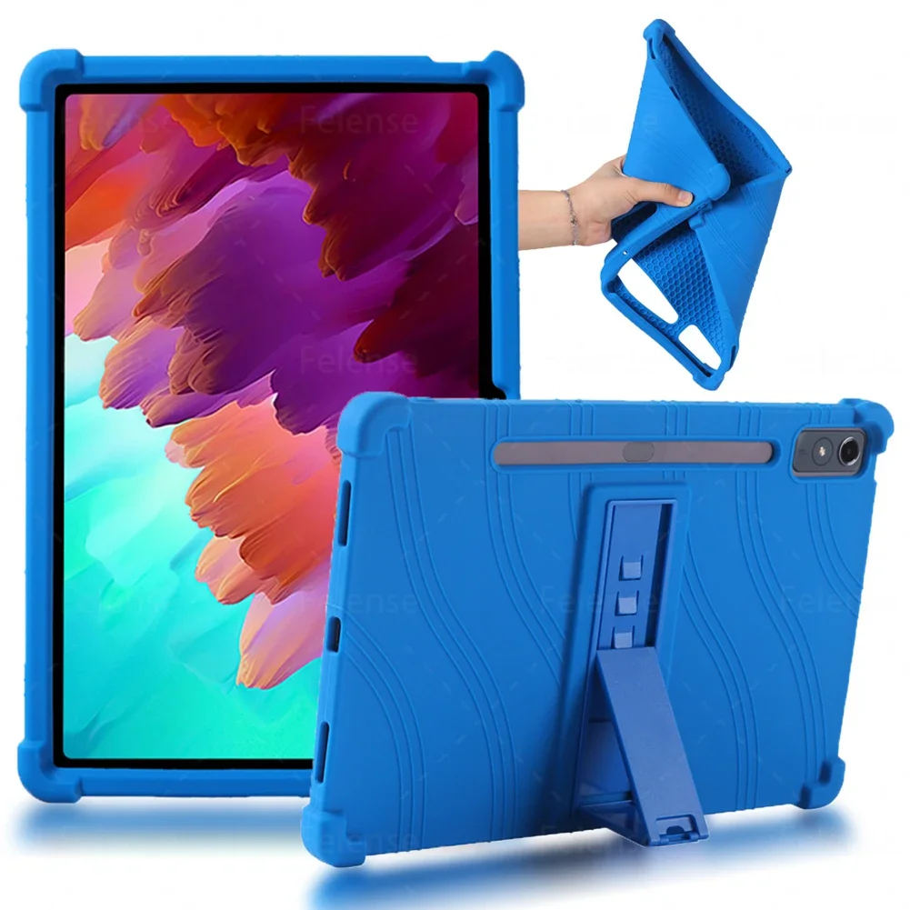 

Чехол для Lenovo Xiaoxin Pad Pro 12,7 "2023 TB-370FU/ 371FC Силиконовый противоударный чехол с подставкой для Lenovo Tab P12 Fundas