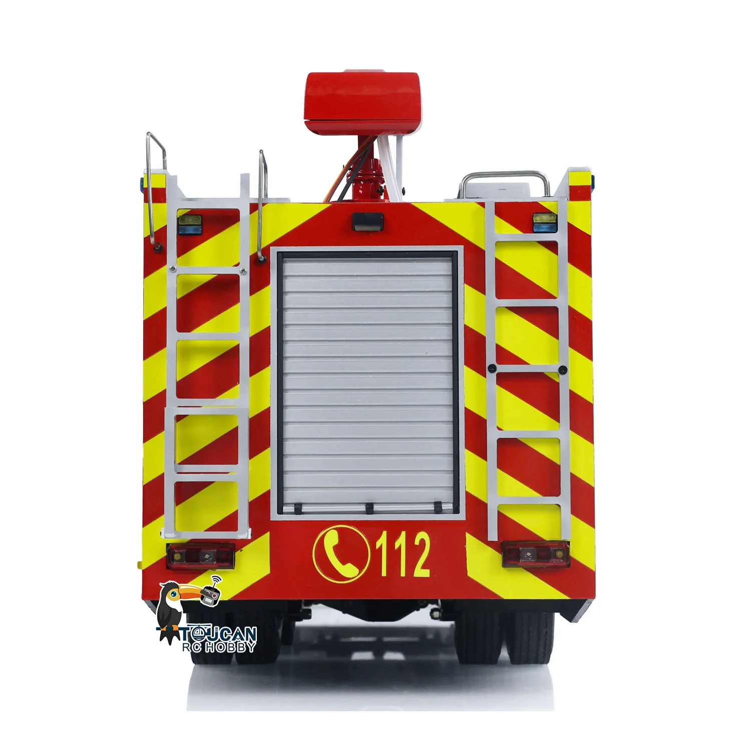 Toys 1/14 6x4 Radio Control Fire Fighting Truck RC Fire Vehicles Painted Assembled Model Lights Sounds Cars for Boy Gift TH23921 5