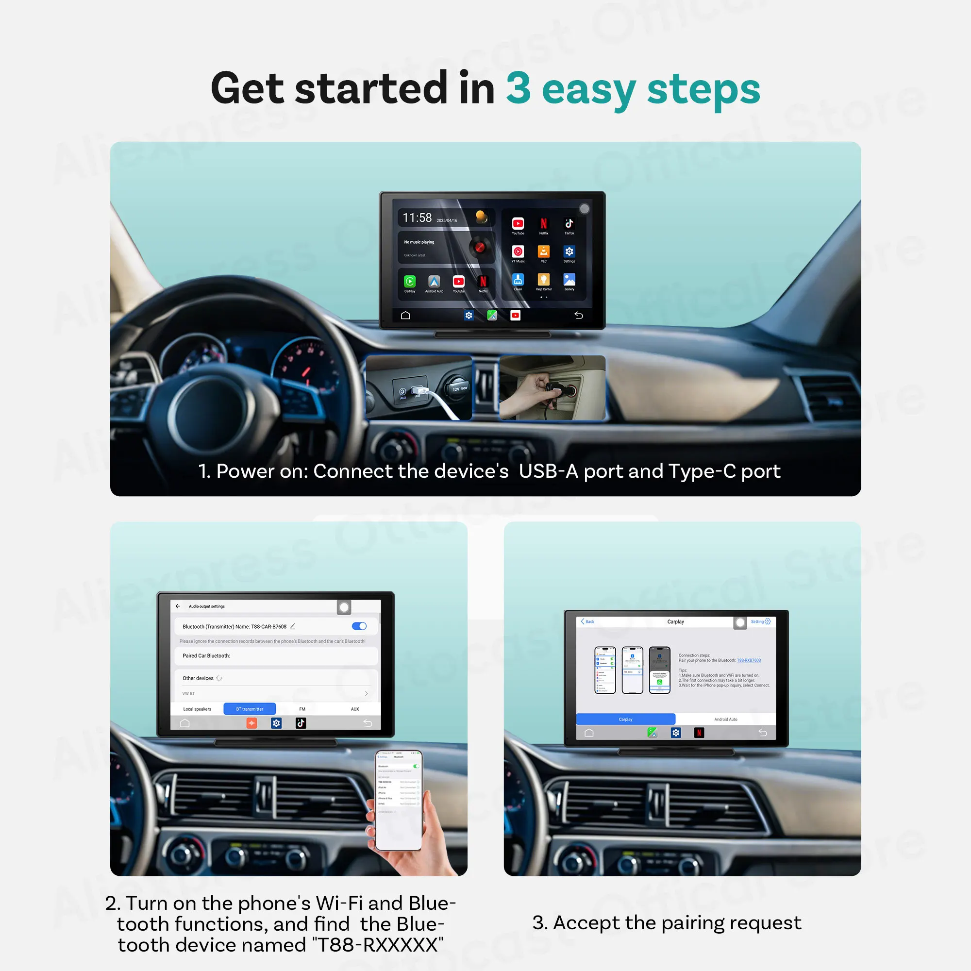 Ottocast Express Android Car Touch Screen 9