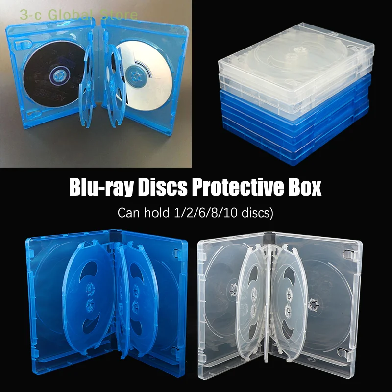 Cd Case Cd Storage Box 1Pc Blu-Ray Custodie Di Ricambio Per Giochi Scatola Protettiva Per Ps4 Ps5 Cd Dvd Discs Storage Bracket Box