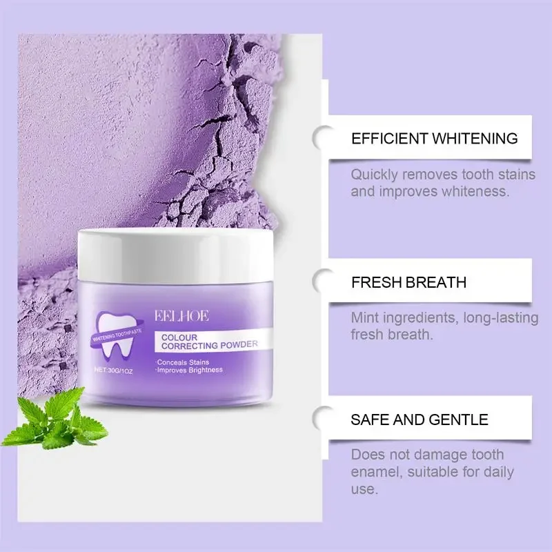 5 Days Teeth Whitening Powder Remove Plaque Stains Dental Calculus Oral Hygiene Cleaning Fresh Bad Breath Tooth Care Products teeth whitening powder