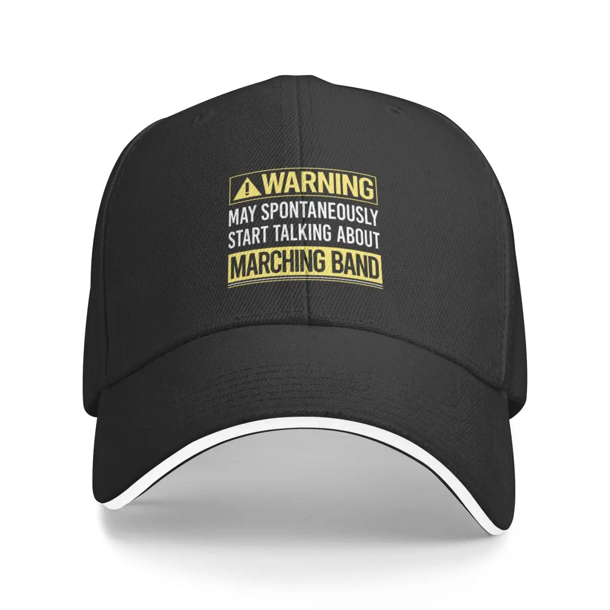 

Warning About Marching Band Baseball Cap Luxury Man Hat Dropshipping Women Hats Men's