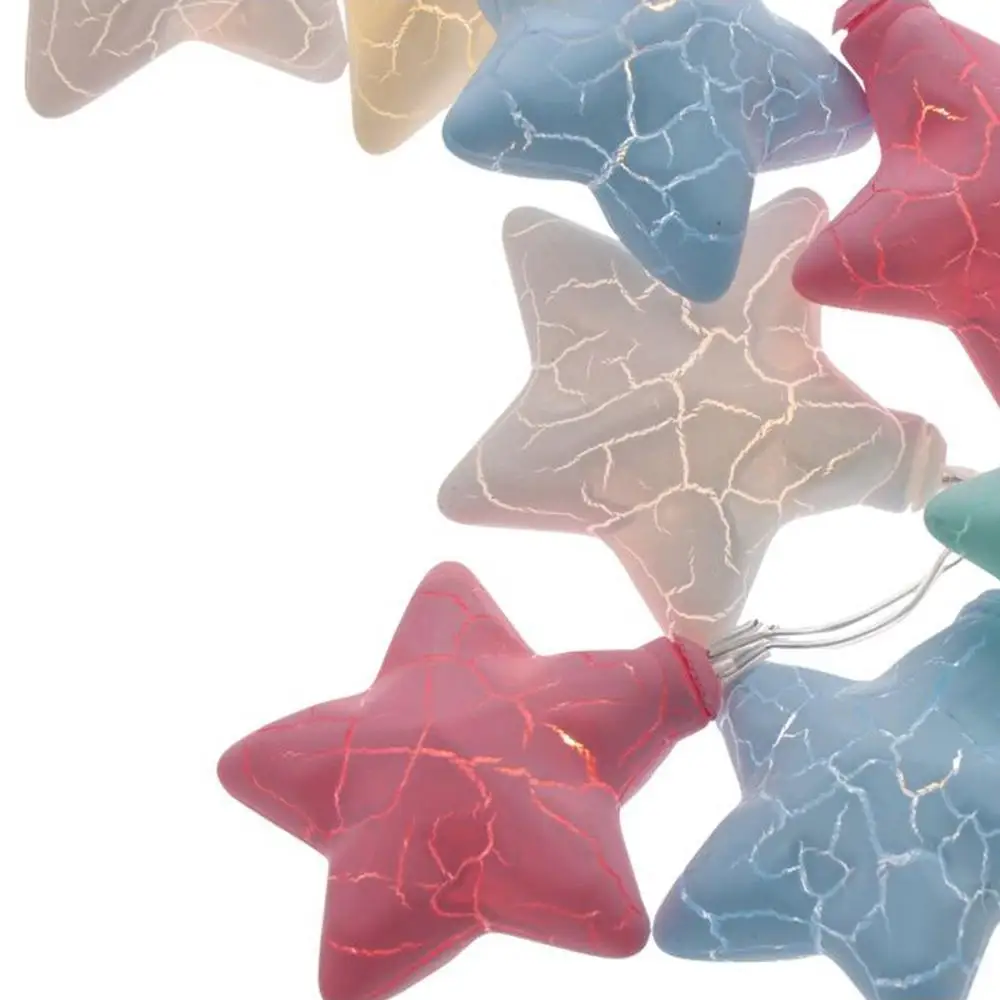 Colorful Christmas Star String Lights LED String Lights Battery Powered Christmas Fairy String Lamp 2m Xmas Ornaments Light Home