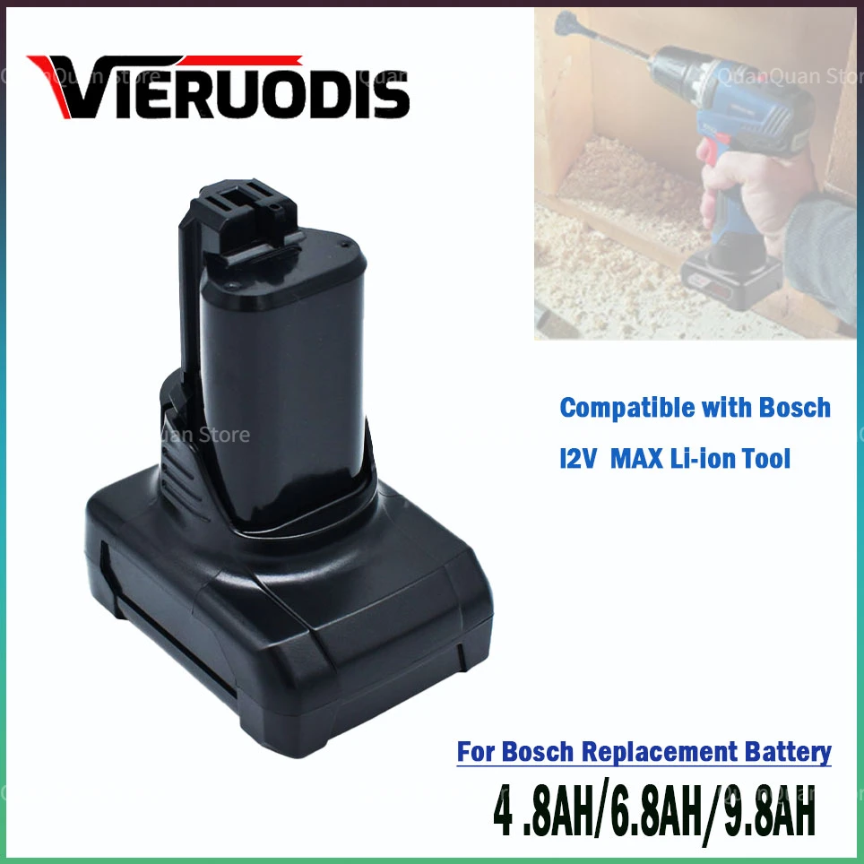 

12V Bosch 6.8AH Li-Ion BAT420 Ersatz Batterie for Bosch BAT411 BAT412 BAT413 BAT414 battery Cordless Power werkzeuge