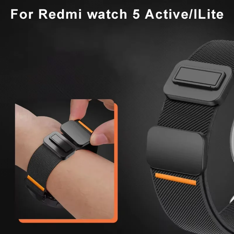Nylon Magnetic Elastic Braided Strap - Premium Replacement Band 22mm Bracelet Accessories