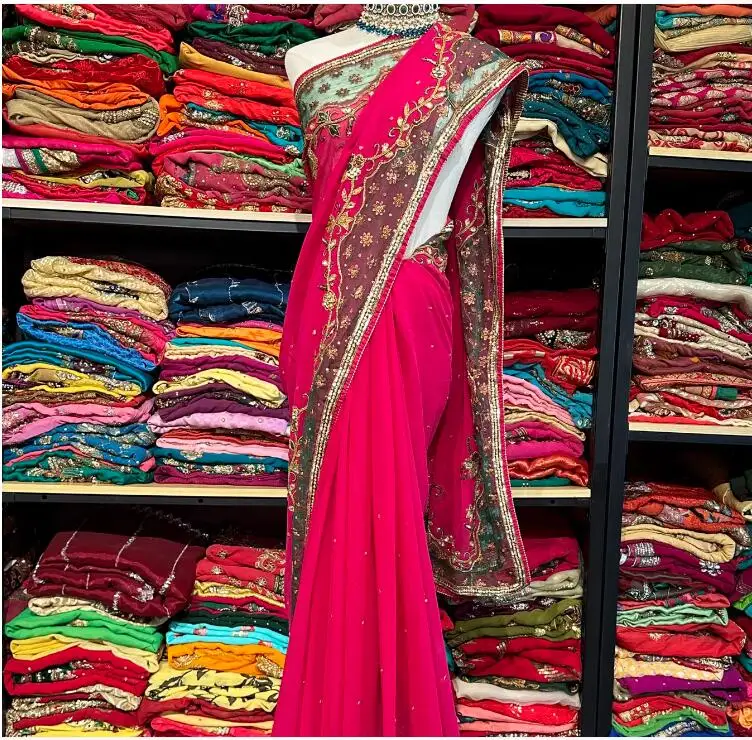 

Индийское этническое женское платье KTV, банкет, свадебное сари