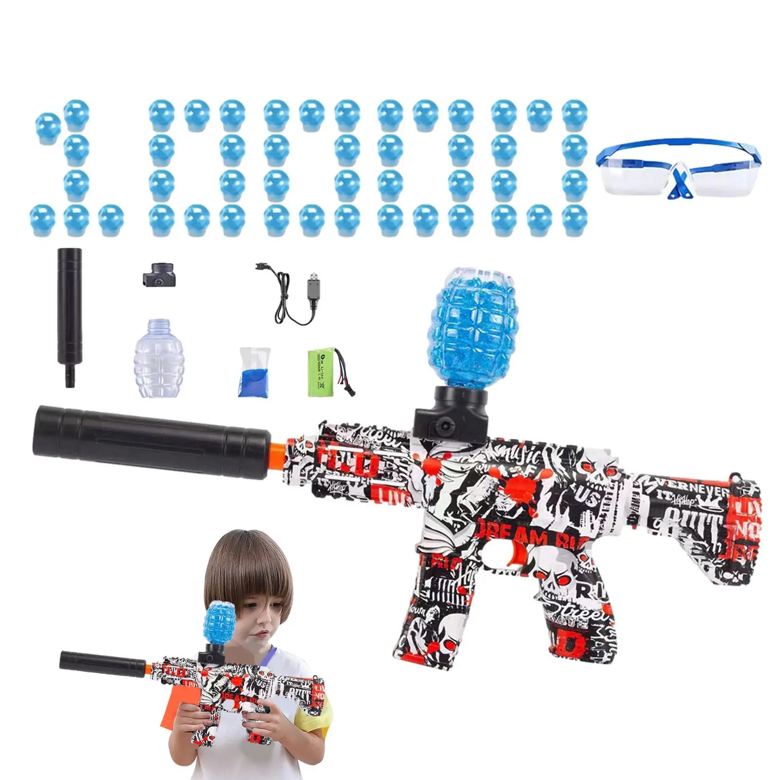 M416 elétrica gel blaster arma arma de brinquedo bola água arma